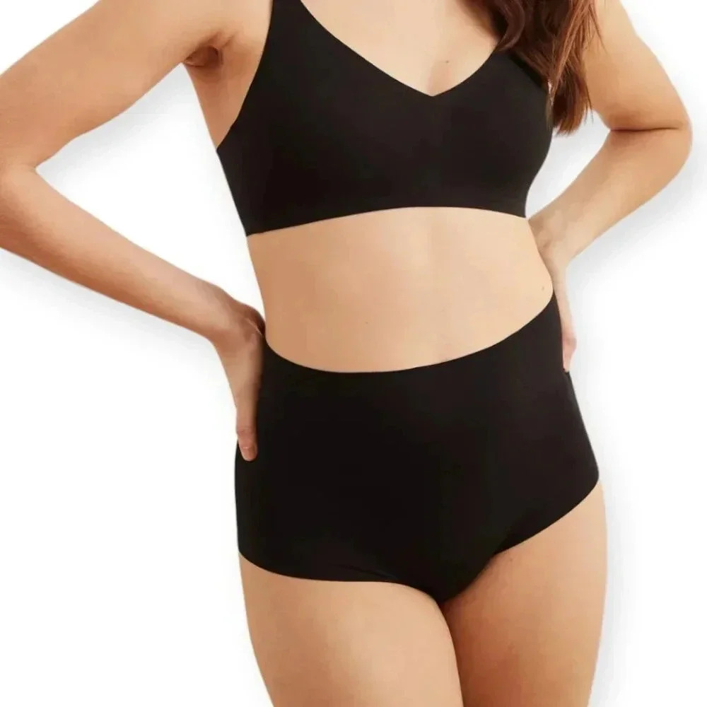 BNWT Aerie No Show High Waisted Black Cheeky Underwear Bottoms‎ | XS